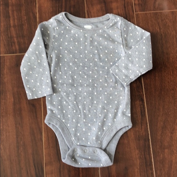 polka dot baby onesie